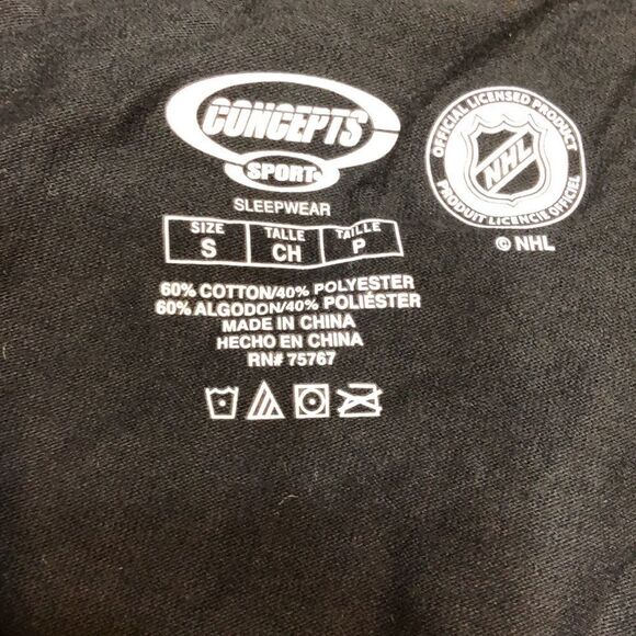 NWOT SAN JOSE SHARKS NHL SMALL BLACK - Picture 2 of 5